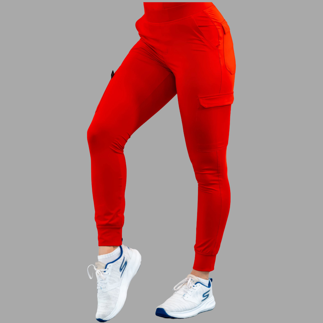 Jogger Quirurgico Mujer Rojo, Super Stretch, Scrubs 901
