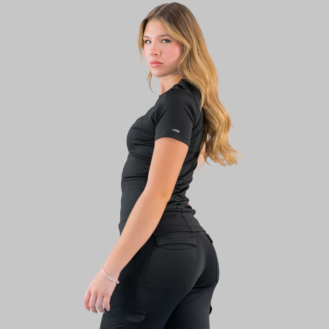 Conjunto Quirúrgico Mujer – Estilo 901 Negro | Super Stretch