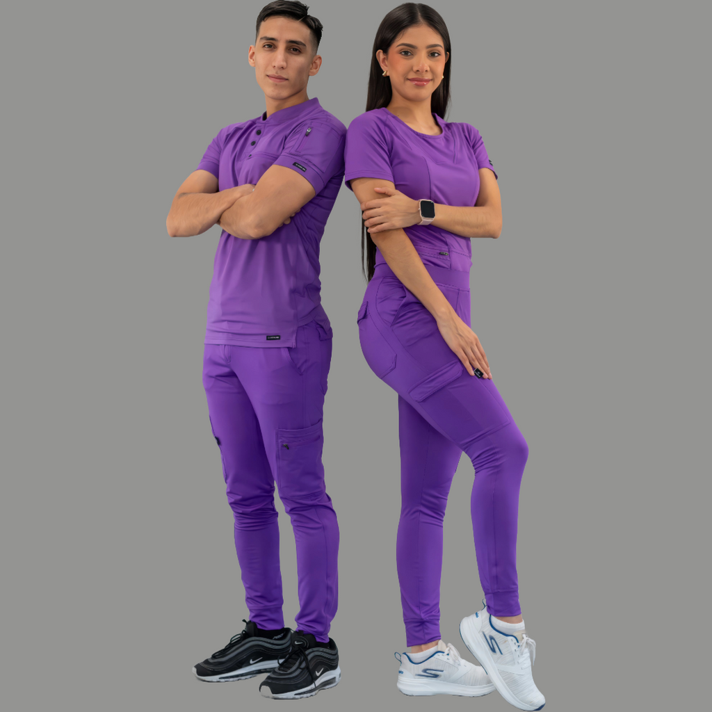 Jogger Super Stretch Hombre Morado, Scrubs 901
