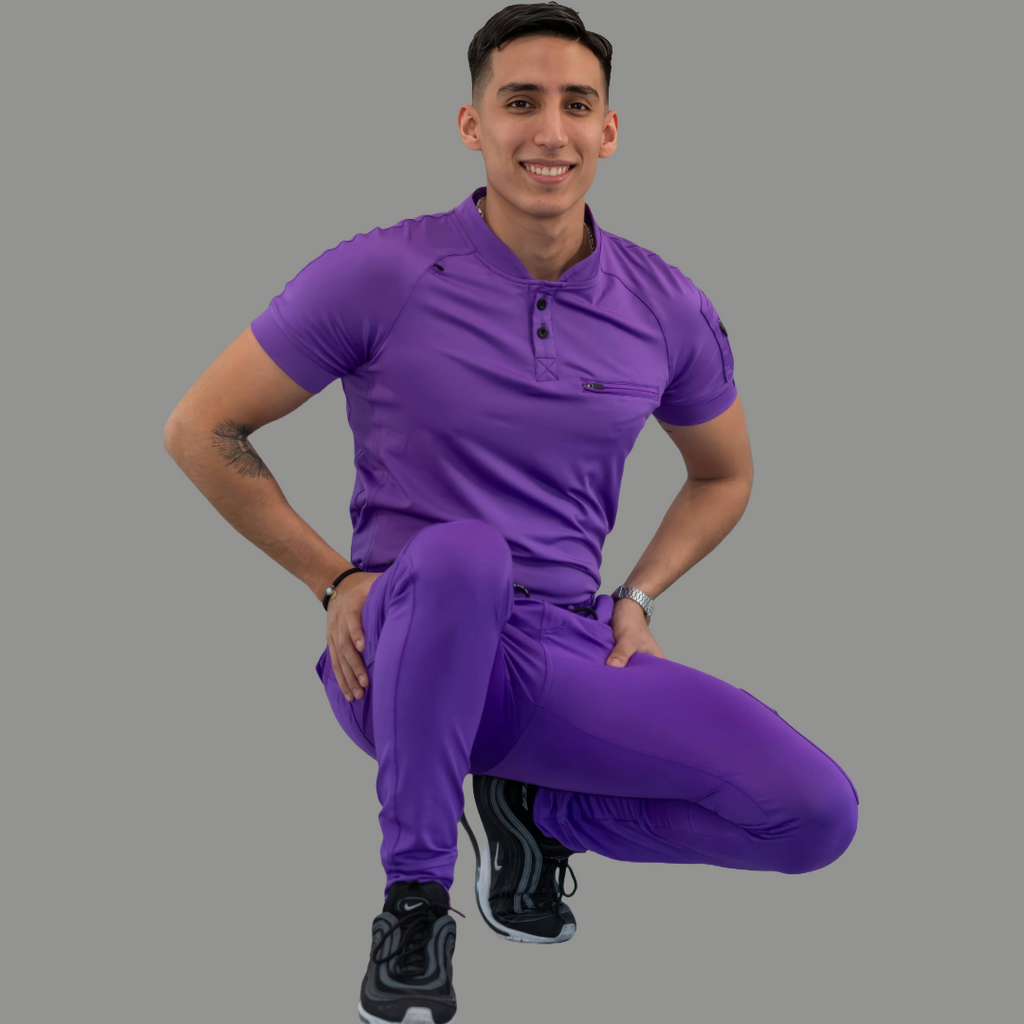 Jogger Super Stretch Hombre Morado, Scrubs 901