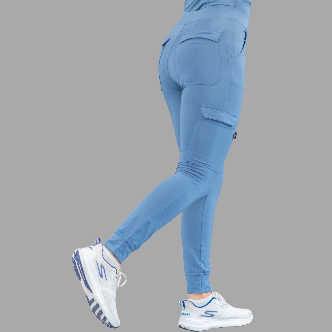 Jogger Quirúrgico Mujer Azul Cornflower, Super Stretch, Scrubs 901