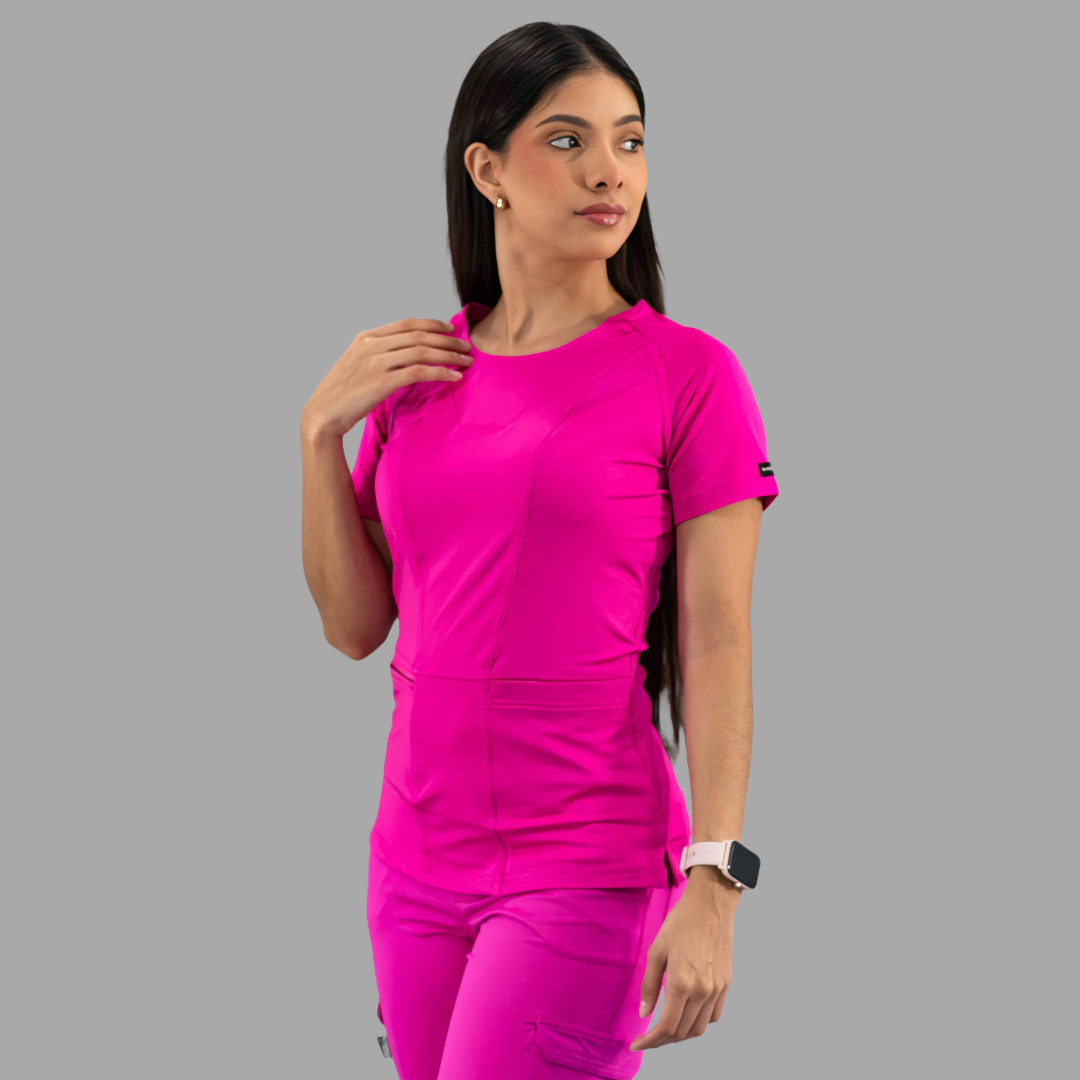 Filipina Quirúrgica Fucsia Mujer, Super Stretch, Scrubs 901