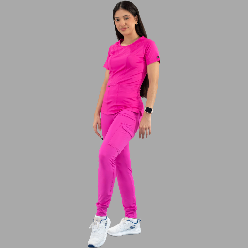 Filipina Quirúrgica Fucsia Mujer, Super Stretch, Scrubs 901