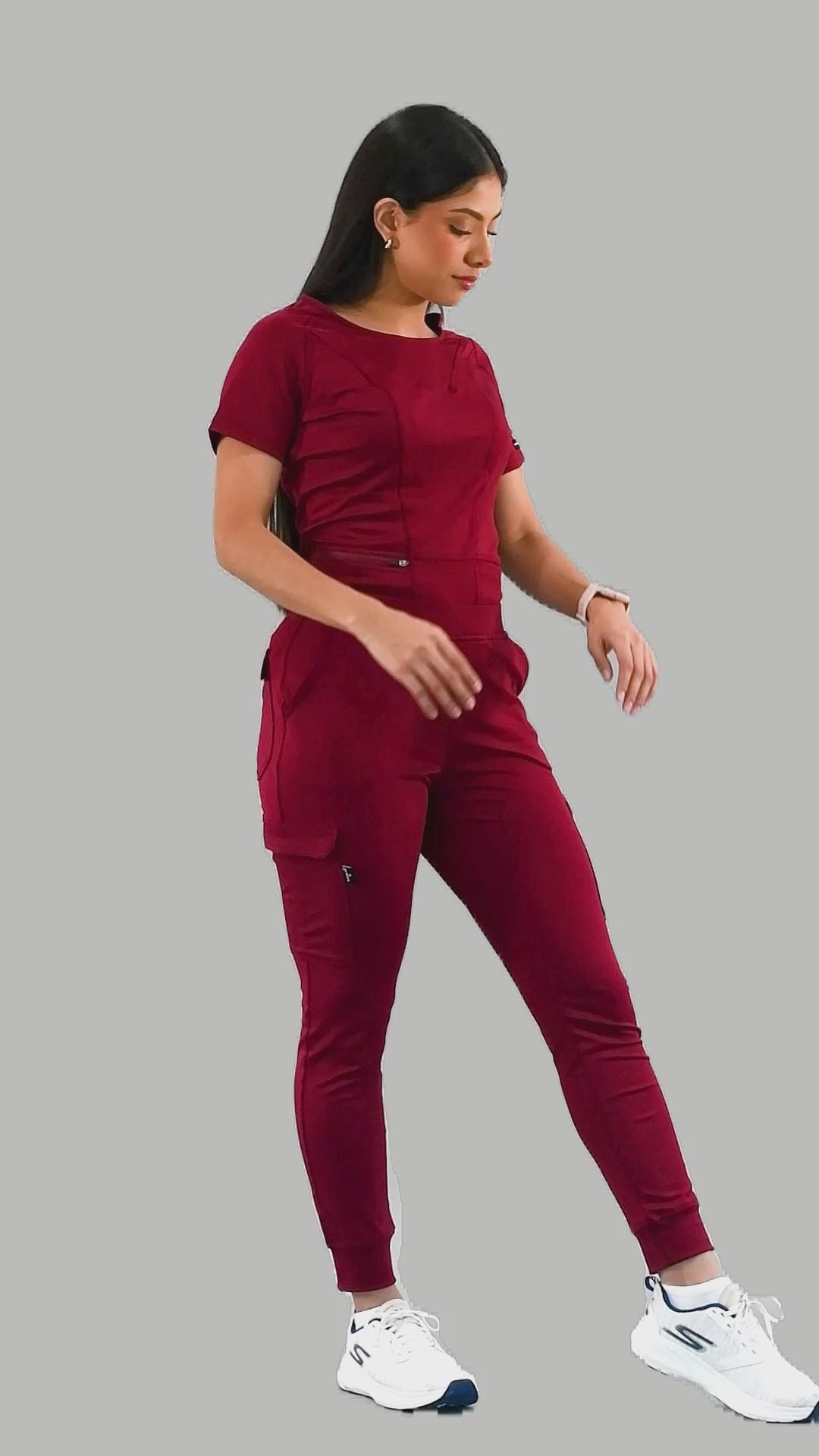 Filipina Quirurgica Mujer Gris Oxford Super Stretch, Scrubs 901