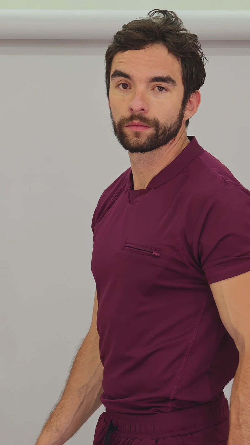 Filipina Quirurgica Hombre Verde Pino Super Stretch, Scrubs Est. 910