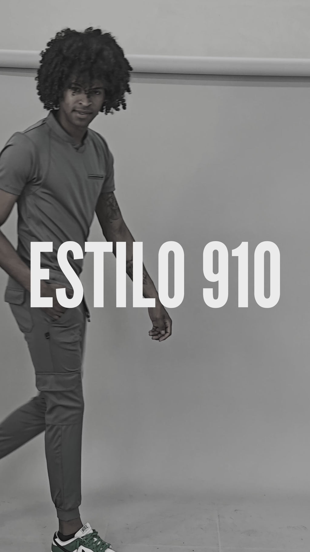 Conjunto Quirúrgico Gris Oxford para Hombre – Estilo 910 | Super Stretch Slim Fit