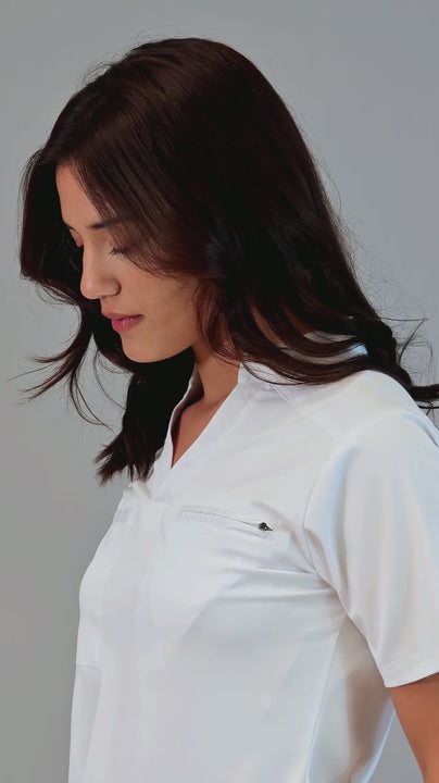 Pantalón Jogger Quirúrgico 511 Bambú Blanco Mujer