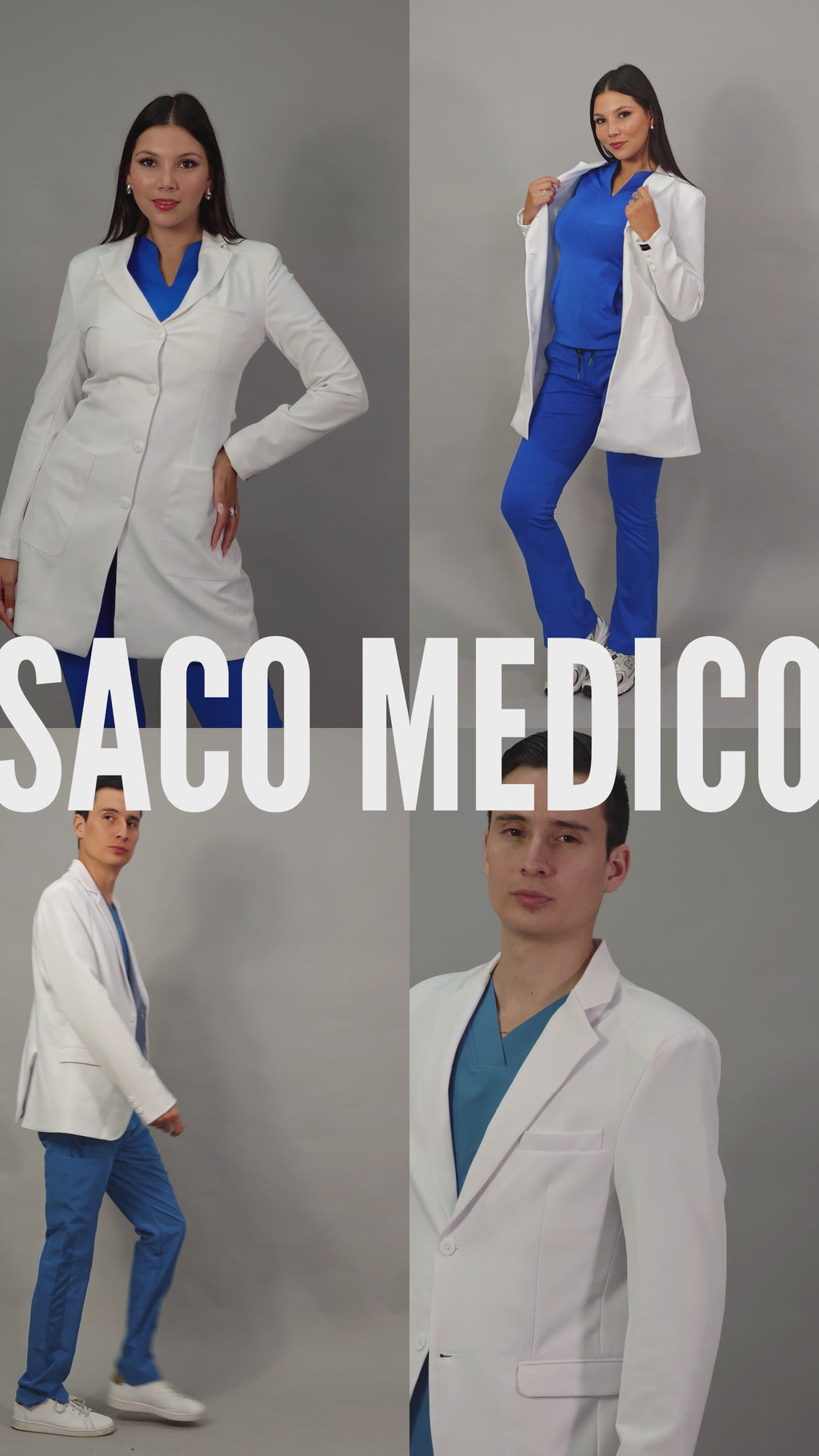Saco Medico Stretch Alviero Antifluido Dama con Forro