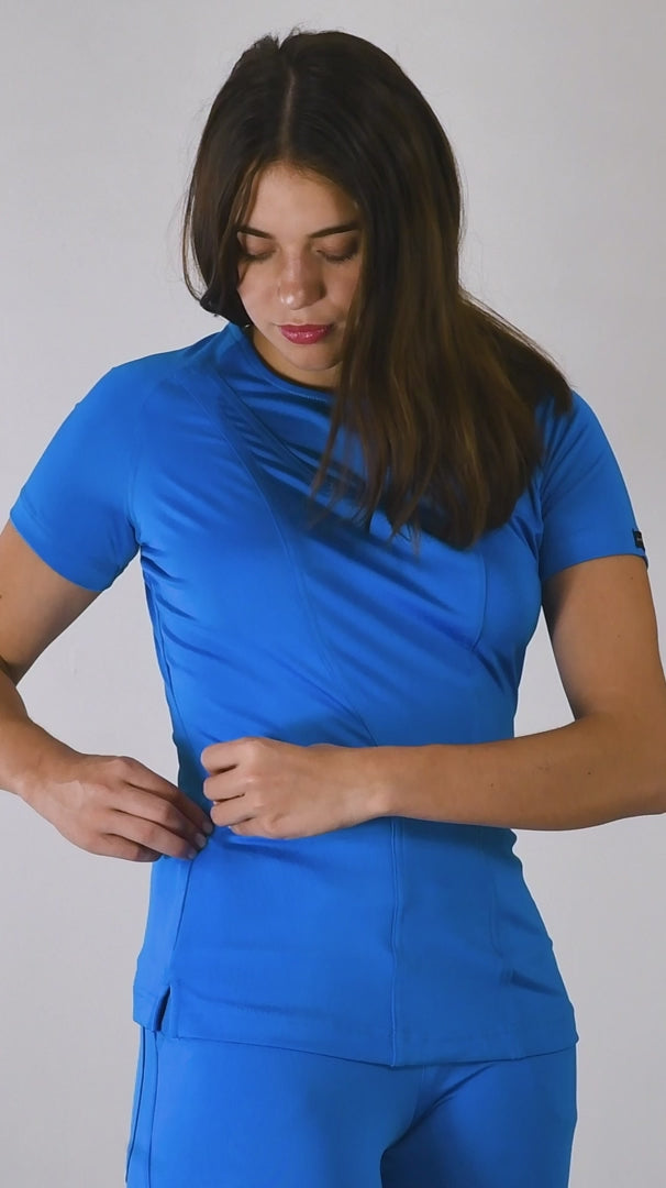 Filipina Quirúrgica Mujer Turquesa Super Stretch, Scrubs 901